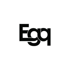 egq letter original monogram logo design