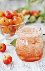 homemade apple pectin. Crabapple and wild apple.