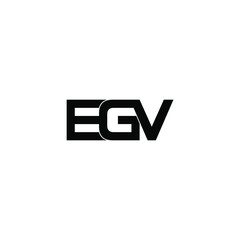 egv letter original monogram logo design