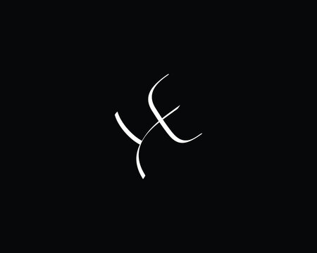 creative letter YE logo design vector template