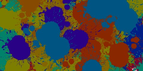 Watercolour splash art retro muti colorful mix colour creative cool pattern background textures illustration 