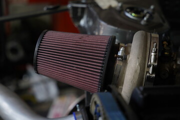 Car's Engine air intake filter