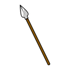 Isolated Cartoon Spear Vector Illustration