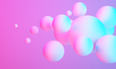3d colorful sphere ball on background ,abstract 3d background