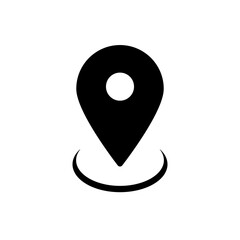 Location vector icon. Place symbols. GPS pictogram. Simple vector illustration for graphic and web design.