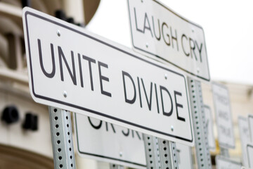 Obraz premium Salt Lake City Salt Palace Signs