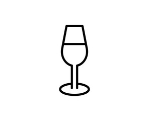 Wineglasses line icon