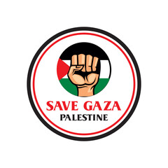 save palestine logo , free gaza vector