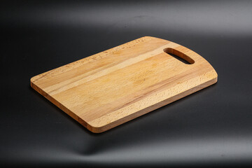 Wooden board for kitchen isolated