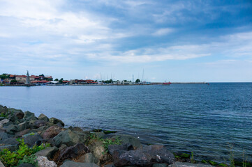 Coastal stones. Color photo