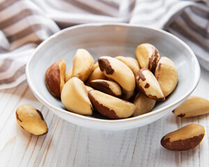 Bowl with Brazil nuts