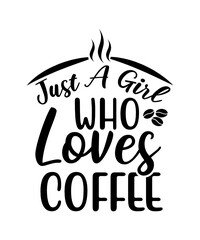 Coffee svg cut file for cricut or silhouette