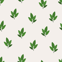 Trendy decorative vector seamless floral ditsy pattern of philodendron leaves. Modern elegant repeating leaves background suitable for screen printing and textile industry