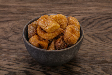 Dry sweet fig fruit heap