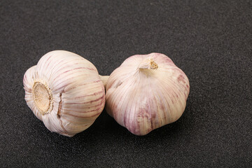 Fresh ripe and tasty garlic