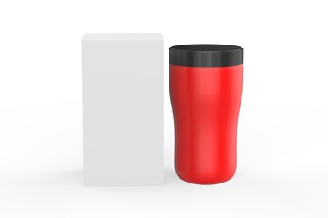 pill bottles Mockup Template of medicine package for pills, capsule, drugs. Sports and health life supplements. 3d illustration