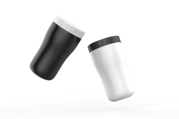 pill bottles Mockup Template of medicine package for pills, capsule, drugs. Sports and health life supplements. 3d illustration