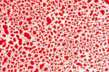 bloody drops on a white background texture. bubbles in red water