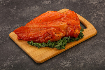 Smoked chicken breast with spices