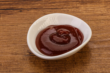 Traditional Barbicue sauce in the bowl