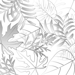 seamless leaves pattern design