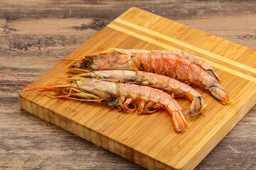 Tasty big Langoustine over the board