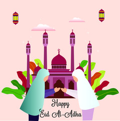 Happy Eid Mubarak 60 background vector design illustration