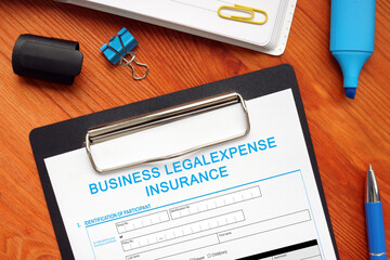  BUSINESS LEGALEXPENSE INSURANCE phrase on the financial document
