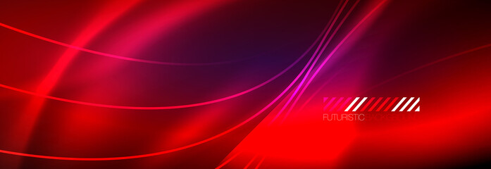 Neon dynamic beams vector abstract wallpaper background. Wallpaper background, design templates for business or technology presentations, internet posters or web brochure covers