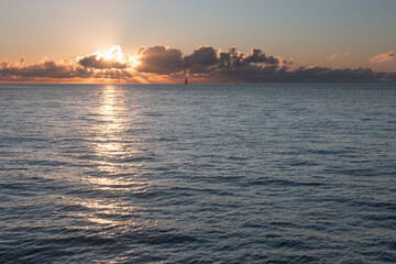 Sunset in the ocean