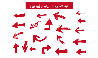 手描きの矢印アイコンセット