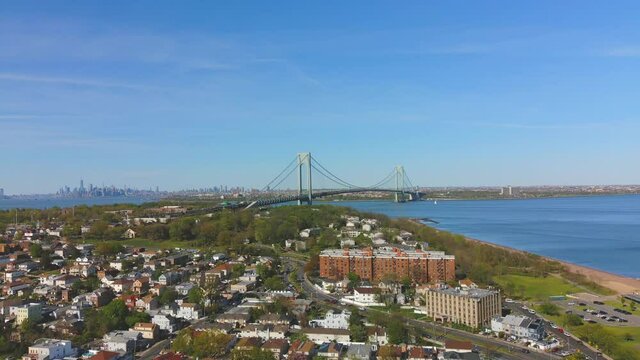 Aerial View of the Verrazano Bridge - Part 2