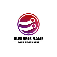 Technology Gradient Colorful Logo Template
