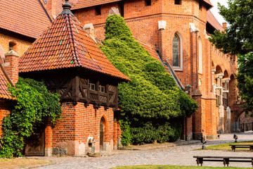 Fototapeta na wymiar Medieval castle and fortress of the Teutonic Order in Malbork
