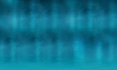 Defocused background with blue paint and white spots on the surface