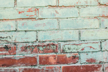 dirty red brick wall background