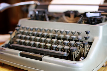 retro typewriter letter