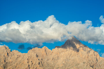 Cloudy mountains. Aladaglar National Park Nigde, Turkey.