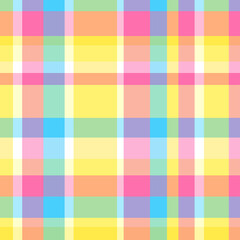 Seamless multicolored pattern. Checkered colorful pattern. Abstract geometric wallpaper of the surface. Bright colors. Print for polygraphy, posters, t-shirts and textiles. Doodle for design