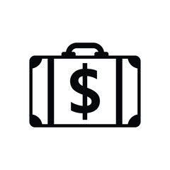 briefcase icon business vector sign