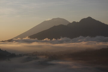 sunrise in the mountains
