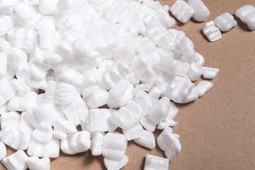 Lot of loose white Filler Shipping Packing Peanuts
