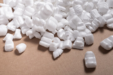 Lot of loose white Filler Shipping Packing Peanuts