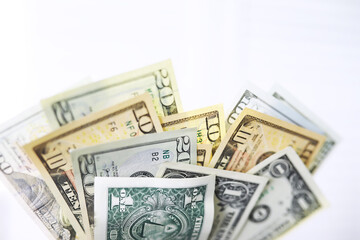 Group of money stack of 100 US dollars banknotes a lot of the background texture. Cash money in a large pile as a finance background.