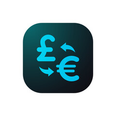 Obraz premium Exchange Pound to Euro - Sticker