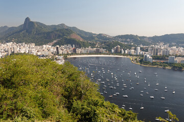 Widok na Botafogo i Flamengo z Głowy Cykru - obrazy, fototapety, plakaty