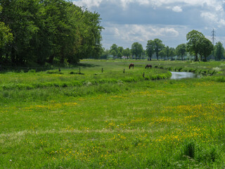 Das Dorf Loikum an der Issel 