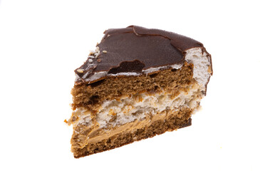 chocolate cake isolated