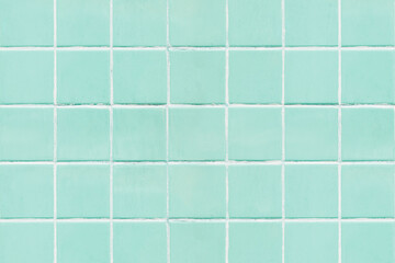 Green square tiled texture background