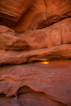 The texture of red rocks in the Valley of Fire, Nevada. Background image of natural pattern
